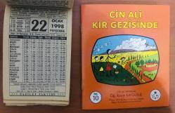 22 Ocak 1998 hediyelik orijinal Fazilet takvim yaprağı (Cin Ali kitabı hediyeli:)
