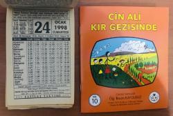24 Ocak 1998 hediyelik orijinal Fazilet takvim yaprağı (Cin Ali kitabı hediyeli:)