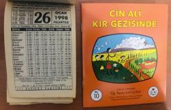 26 Ocak 1998 hediyelik orijinal Fazilet takvim yaprağı (Cin Ali kitabı hediyeli:)