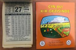 27 Ocak 1998 hediyelik orijinal Fazilet takvim yaprağı (Cin Ali kitabı hediyeli:)