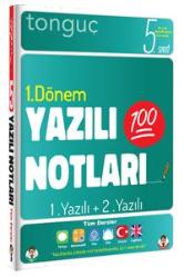Tonguç Yayınları 5. Sınıf Yazılı Notları 1. Dönem 1 ve 2. Yazılı
