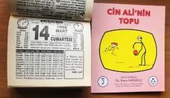 14 Ocak 1998 orijinal Türkiye gazetesi takvim yaprağı (Cin Ali kitabı hediyeli :)