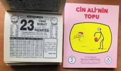 23 Şubat 1998 orijinal Türkiye gazetesi takvim yaprağı (Cin Ali kitabı hediyeli :)
