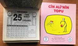25 Şubat 1998 orijinal Türkiye gazetesi takvim yaprağı (Cin Ali kitabı hediyeli :)