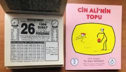 26 Şubat 1998 orijinal Türkiye gazetesi takvim yaprağı (Cin Ali kitabı hediyeli :)