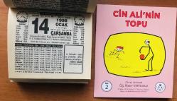 14 Ocak 1998 orijinal Türkiye gazetesi takvim yaprağı (Cin Ali kitabı hediyeli :)