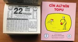22 Ocak 1998 orijinal Türkiye gazetesi takvim yaprağı (Cin Ali kitabı hediyeli :)