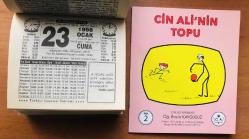 23 Ocak 1998 orijinal Türkiye gazetesi takvim yaprağı (Cin Ali kitabı hediyeli :)