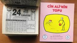 24 Ocak 1998 orijinal Türkiye gazetesi takvim yaprağı (Cin Ali kitabı hediyeli :)
