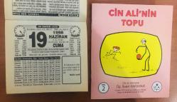19 Haziran 1998 orijinal Türkiye gazetesi takvim yaprağı (Cin Ali kitabı hediyeli :)