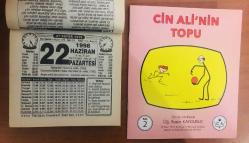 22 Haziran 1998 orijinal Türkiye gazetesi takvim yaprağı (Cin Ali kitabı hediyeli :)