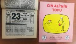 23 Haziran 1998 orijinal Türkiye gazetesi takvim yaprağı (Cin Ali kitabı hediyeli :)