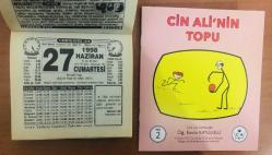 27 Haziran 1998 orijinal Türkiye gazetesi takvim yaprağı (Cin Ali kitabı hediyeli :)