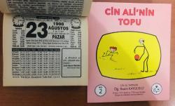 23 Ağustos 1998 orijinal Türkiye gazetesi takvim yaprağı (Cin Ali kitabı hediyeli :)