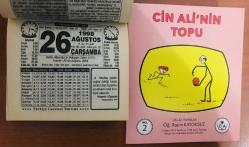 26 Ağustos 1998 orijinal Türkiye gazetesi takvim yaprağı (Cin Ali kitabı hediyeli :)