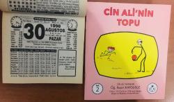 30 Ağustos 1998 orijinal Türkiye gazetesi takvim yaprağı (Cin Ali kitabı hediyeli :)
