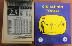 23 Mart 1999 hediyelik orijinal İmam Hatip takvim yaprağı (Cin Ali kitabı hediyeli:)