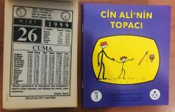 26 Mart 1999 hediyelik orijinal İmam Hatip takvim yaprağı (Cin Ali kitabı hediyeli:)