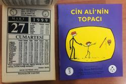 27 Mart 1999 hediyelik orijinal İmam Hatip takvim yaprağı (Cin Ali kitabı hediyeli:)