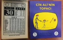 30 Mart 1999 hediyelik orijinal İmam Hatip takvim yaprağı (Cin Ali kitabı hediyeli:)