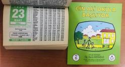 23 Mart 1999 hediyelik orijinal Hicret takvim yaprağı (Cin Ali kitabı hediyeli:)
