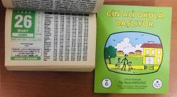 26 Mart 1999 hediyelik orijinal Hicret takvim yaprağı (Cin Ali kitabı hediyeli:)