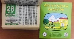 28 Mart 1999 hediyelik orijinal Hicret takvim yaprağı (Cin Ali kitabı hediyeli:)