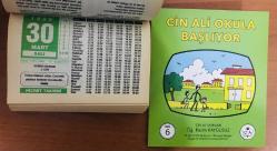 30 Mart 1999 hediyelik orijinal Hicret takvim yaprağı (Cin Ali kitabı hediyeli:)
