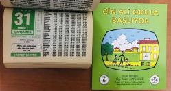 31 Mart 1999 hediyelik orijinal Hicret takvim yaprağı (Cin Ali kitabı hediyeli:)