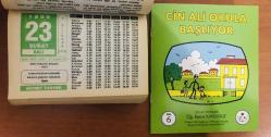 23 Şubat 1999 hediyelik orijinal Hicret takvim yaprağı (Cin Ali kitabı hediyeli:)