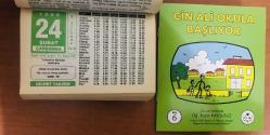 24 Şubat 1999 hediyelik orijinal Hicret takvim yaprağı (Cin Ali kitabı hediyeli:)
