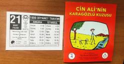 21 Mart 1999 hediyelik orijinal Diyanet takvim yaprağı (Cin Ali kitabı hediyeli:)