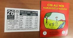 26 Ağustos 1999 hediyelik orijinal Diyanet takvim yaprağı (Cin Ali kitabı hediyeli:)