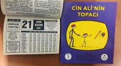 21 Kasım 2000 hediyelik orijinal Erkam takvim yaprağı (Cin Ali kitabı hediyeli:)