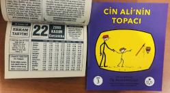 22 Kasım 2000 hediyelik orijinal Erkam takvim yaprağı (Cin Ali kitabı hediyeli:)