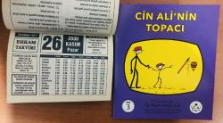 26 Kasım 2000 hediyelik orijinal Erkam takvim yaprağı (Cin Ali kitabı hediyeli:)