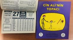 27 Kasım 2000 hediyelik orijinal Erkam takvim yaprağı (Cin Ali kitabı hediyeli:)