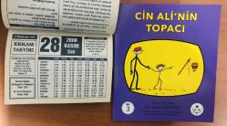 28 Kasım 2000 hediyelik orijinal Erkam takvim yaprağı (Cin Ali kitabı hediyeli:)