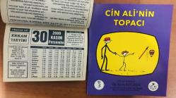 30 Kasım 2000 hediyelik orijinal Erkam takvim yaprağı (Cin Ali kitabı hediyeli:)