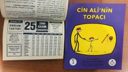 25 Kasım 2000 hediyelik orijinal Erkam takvim yaprağı (Cin Ali kitabı hediyeli:)