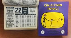 22 Şubat 2000 hediyelik orijinal Erkam takvim yaprağı (Cin Ali kitabı hediyeli:)
