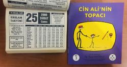 25 Şubat 2000 hediyelik orijinal Erkam takvim yaprağı (Cin Ali kitabı hediyeli:)