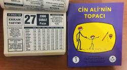 27 Şubat 2000 hediyelik orijinal Erkam takvim yaprağı (Cin Ali kitabı hediyeli:)