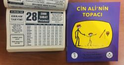 28 Şubat 2000 hediyelik orijinal Erkam takvim yaprağı (Cin Ali kitabı hediyeli:)