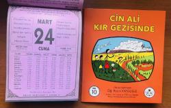 24 Mart 2000 hediyelik orijinal Bilgi takvim yaprağı (Cin Ali kitabı hediyeli:)