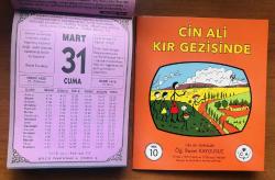 31 Mart 2000 hediyelik orijinal Bilgi takvim yaprağı (Cin Ali kitabı hediyeli:)