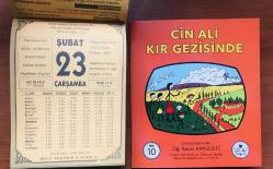 23 Şubat 2000 hediyelik orijinal Bilgi takvim yaprağı (Cin Ali kitabı hediyeli:)