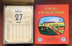 27 Şubat 2000 hediyelik orijinal Bilgi takvim yaprağı (Cin Ali kitabı hediyeli:)