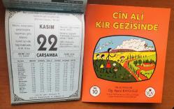 22 Kasım 2000 hediyelik orijinal Bilgi takvim yaprağı (Cin Ali kitabı hediyeli:)