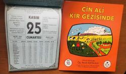 25 Kasım 2000 hediyelik orijinal Bilgi takvim yaprağı (Cin Ali kitabı hediyeli:)